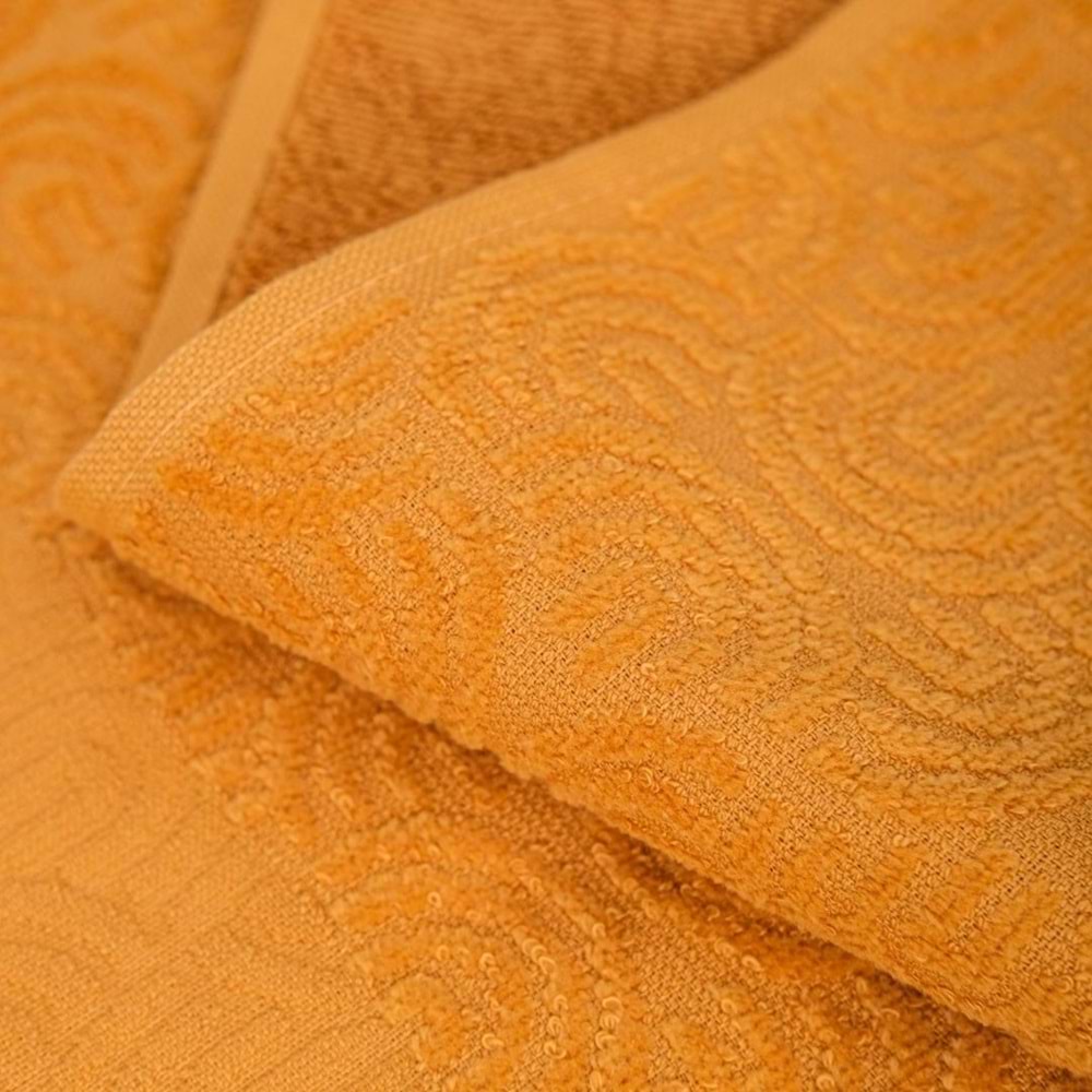 VevienHome Kadife Jakarlı 4 Parça Bornoz Takımı HARDAL L Beden