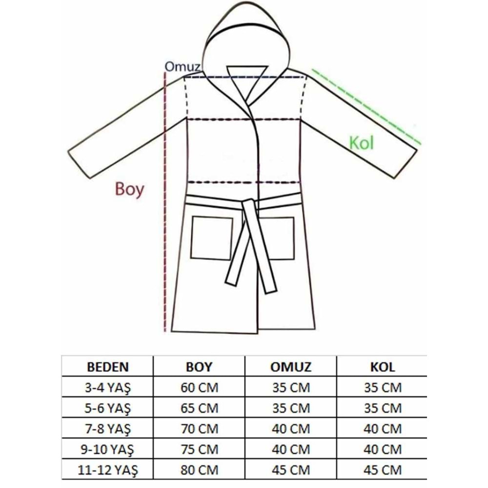 Daisy Dijital Baskılı Çocuk Bornozu