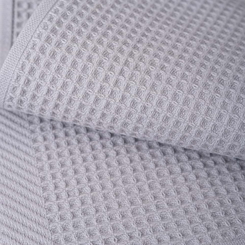 Ripicca %100 Pamuklu | Pike Bulaşık Kurulama | 3'lü Pike Mutfak Havlu Seti | 30x50 Cm AÇIK GRİ