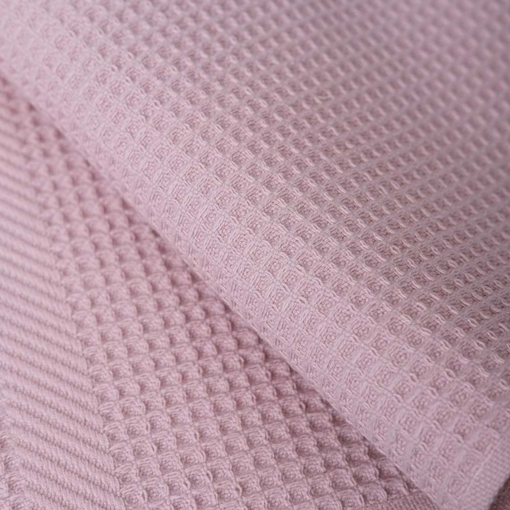 Ripicca %100 Pamuklu | Pike Bulaşık Kurulama | 3'lü Pike Mutfak Havlu Seti | 30x50 Cm GÜL KURUSU