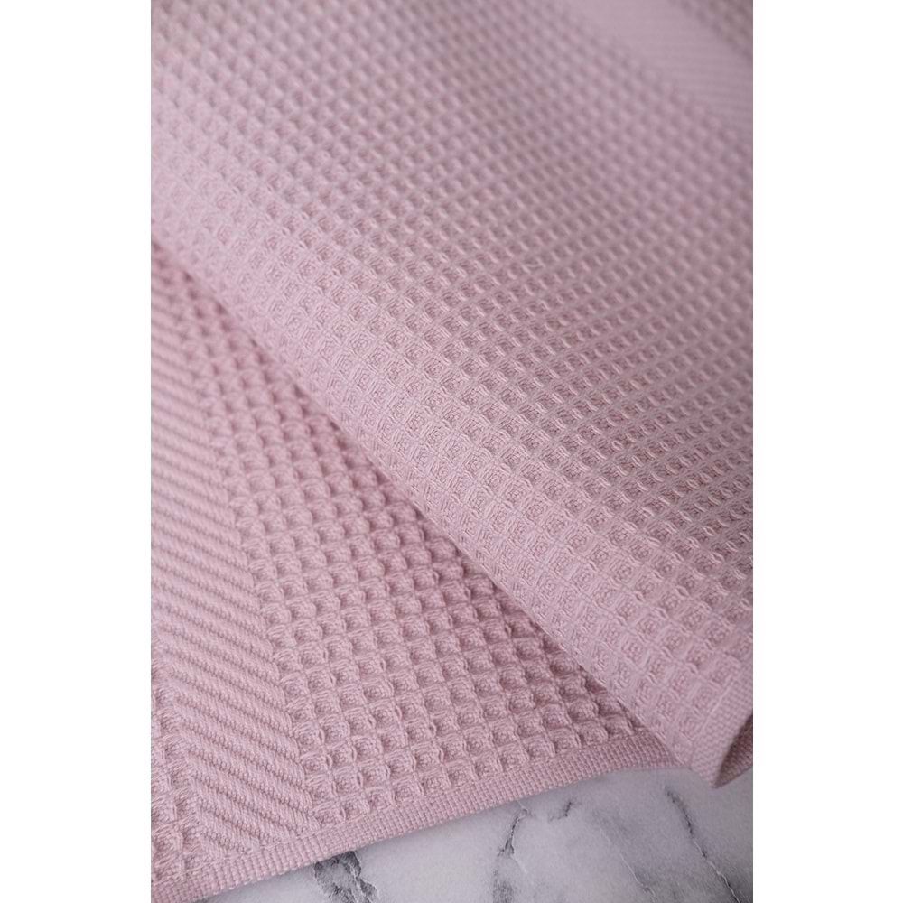 Ripicca %100 Pamuklu | Pike Bulaşık Kurulama | 3'lü Pike Mutfak Havlu Seti | 30x50 Cm GÜL KURUSU