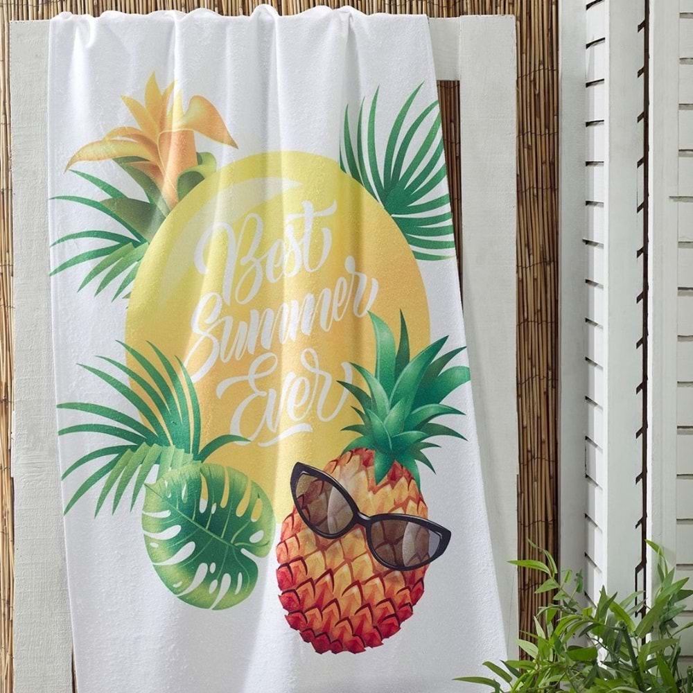 Best Summer Dijital Baskılı 75x150 Cm Plaj Havlusu