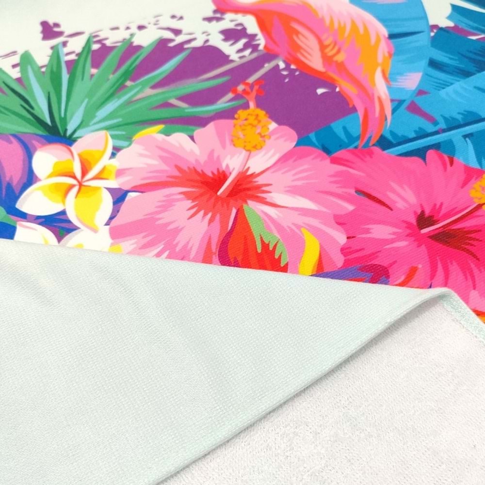 Flamingo Summer Dijital Baskılı 75x150 Cm Plaj Havlusu