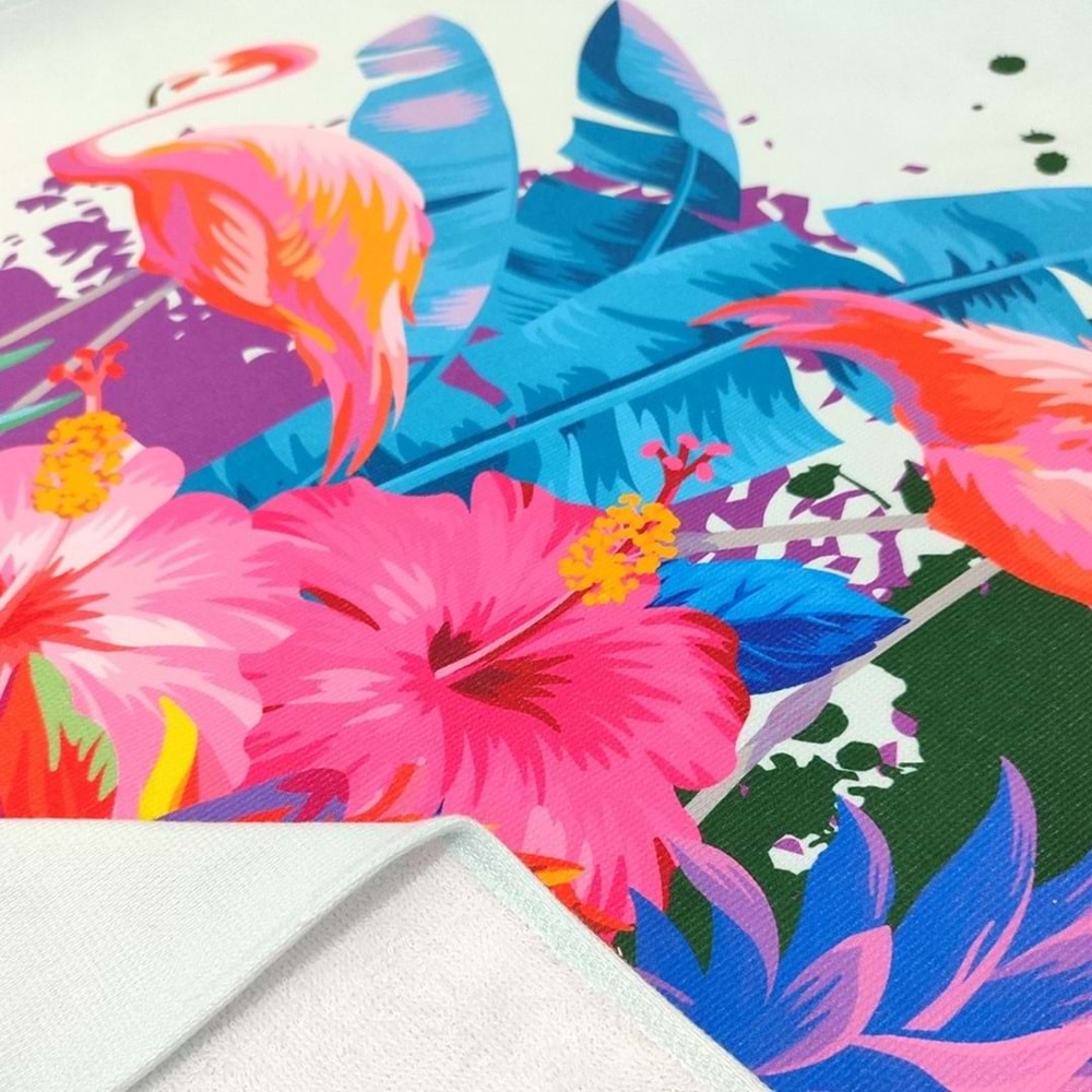 Flamingo Summer Dijital Baskılı 75x150 Cm Plaj Havlusu