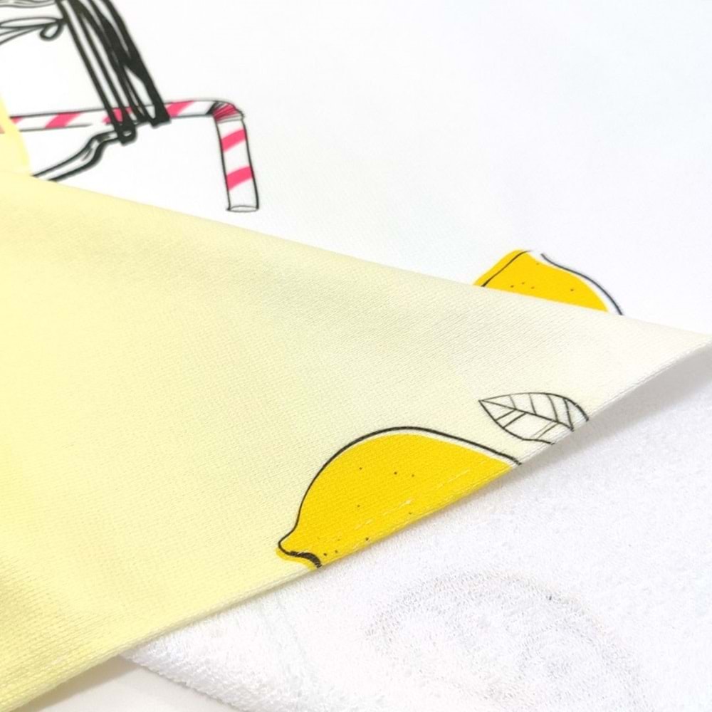 Summer Lemon Dijital Baskılı 75x150 Cm Plaj Havlusu
