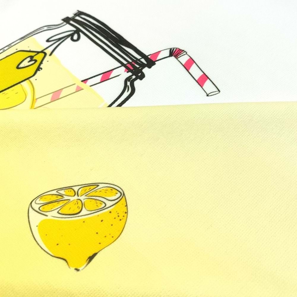 Summer Lemon Dijital Baskılı 75x150 Cm Plaj Havlusu