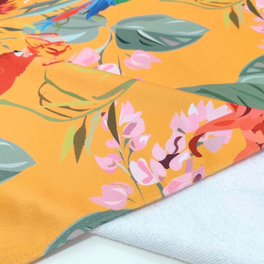 Summer Parrot Dijital Baskılı 75x150 Cm Plaj Havlusu