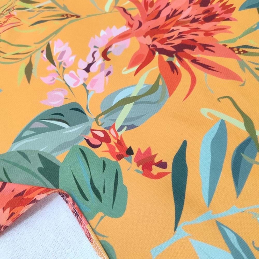 Summer Parrot Dijital Baskılı 75x150 Cm Plaj Havlusu