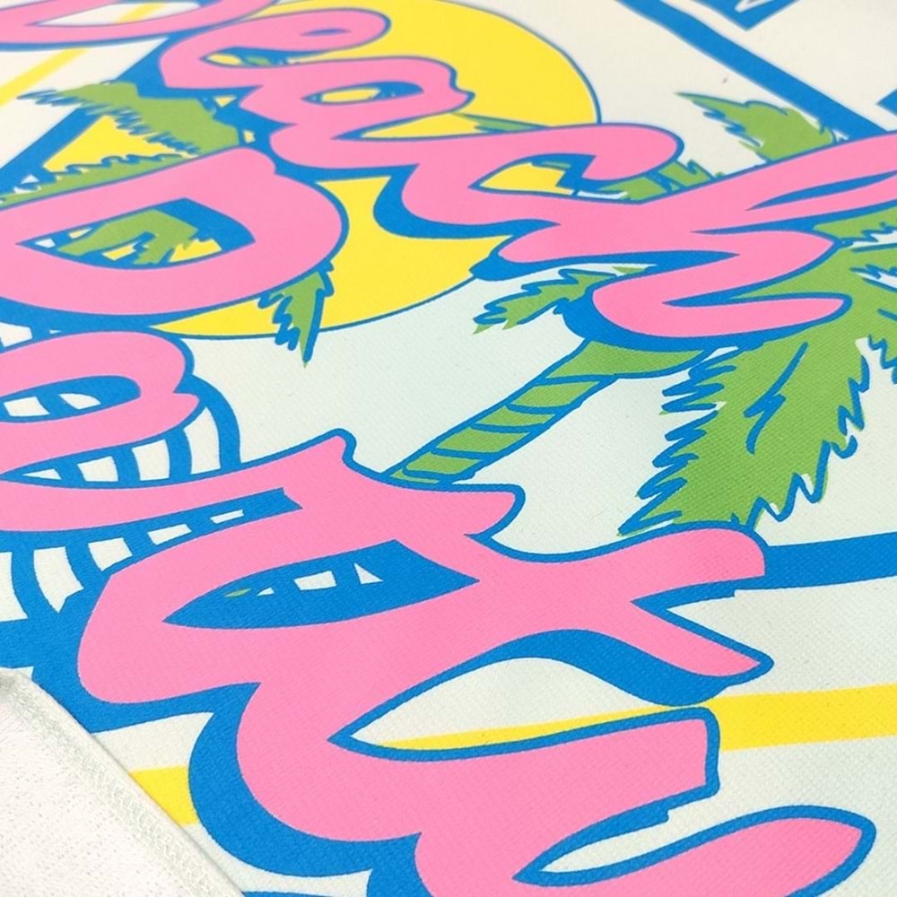 BEACH PARTY Dijital Baskılı 75x150 Cm Plaj Havlusu