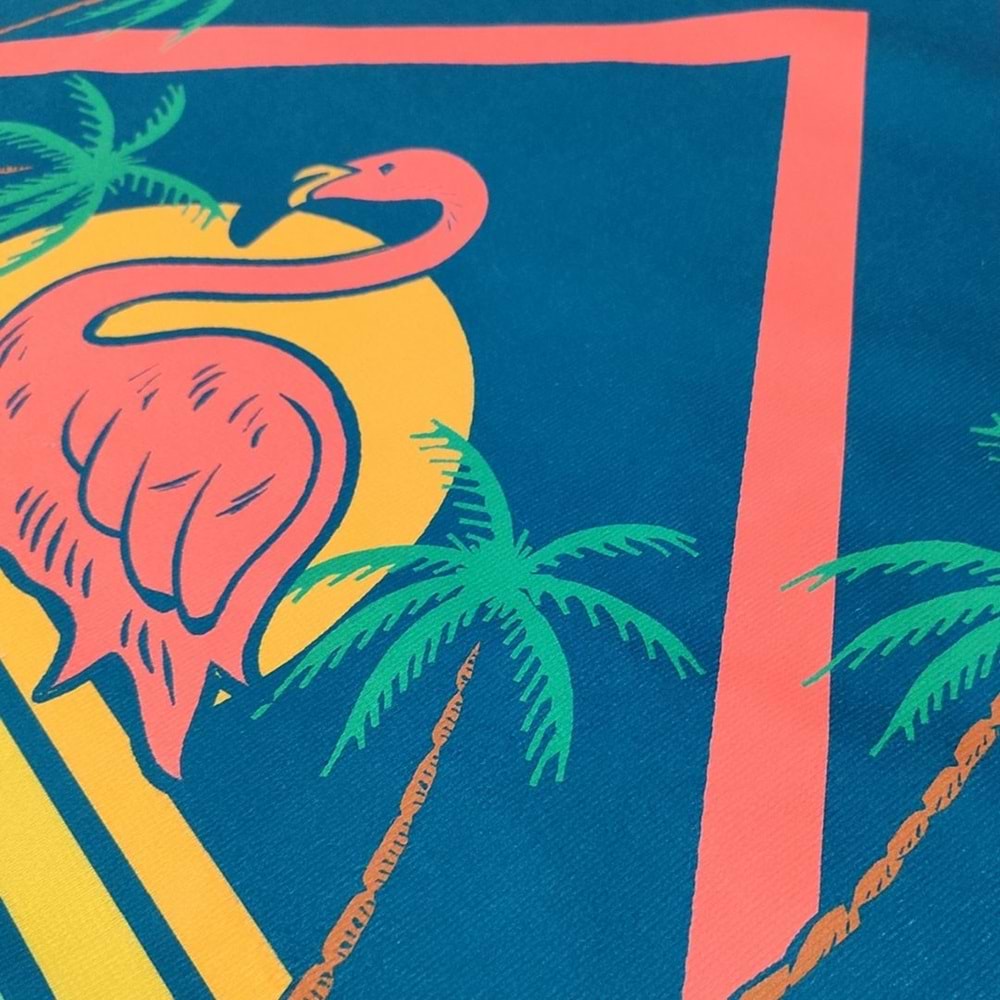 CALIFORNIA FLAMINGO Dijital Baskılı 75x150 Cm Plaj Havlusu