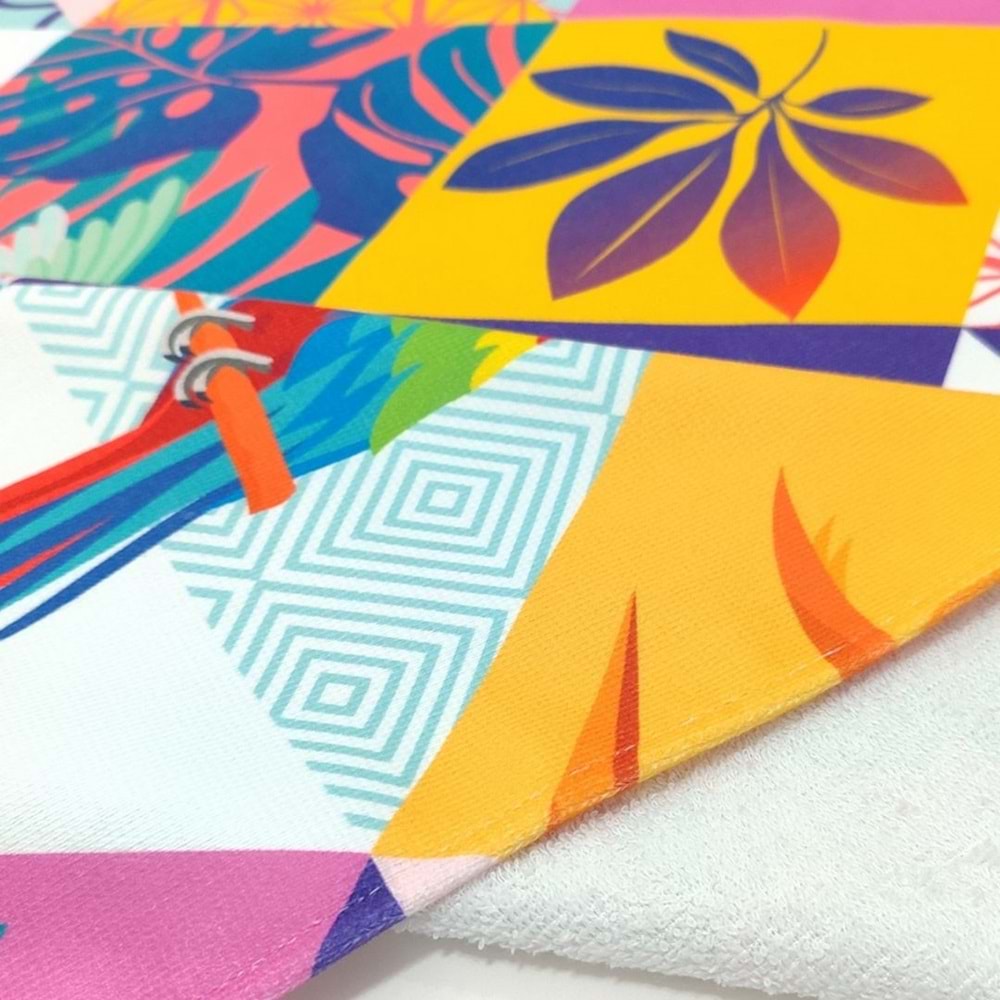 TROPICAL SUMMER Dijital Baskılı 75x150 Cm Plaj Havlusu