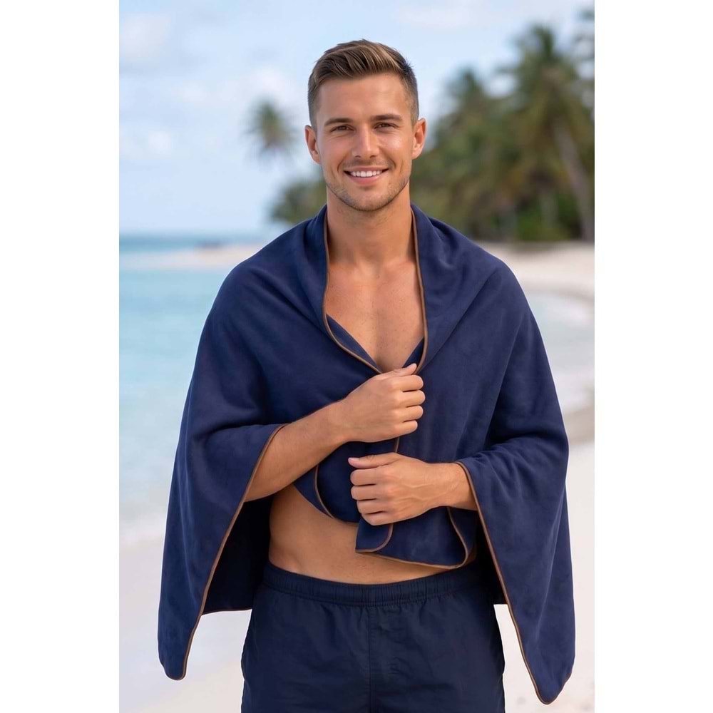 Vevien Home Mikrofiber Havlu - L Boy - 75 X 150 Cm - Plaj Havlusu SİYAH