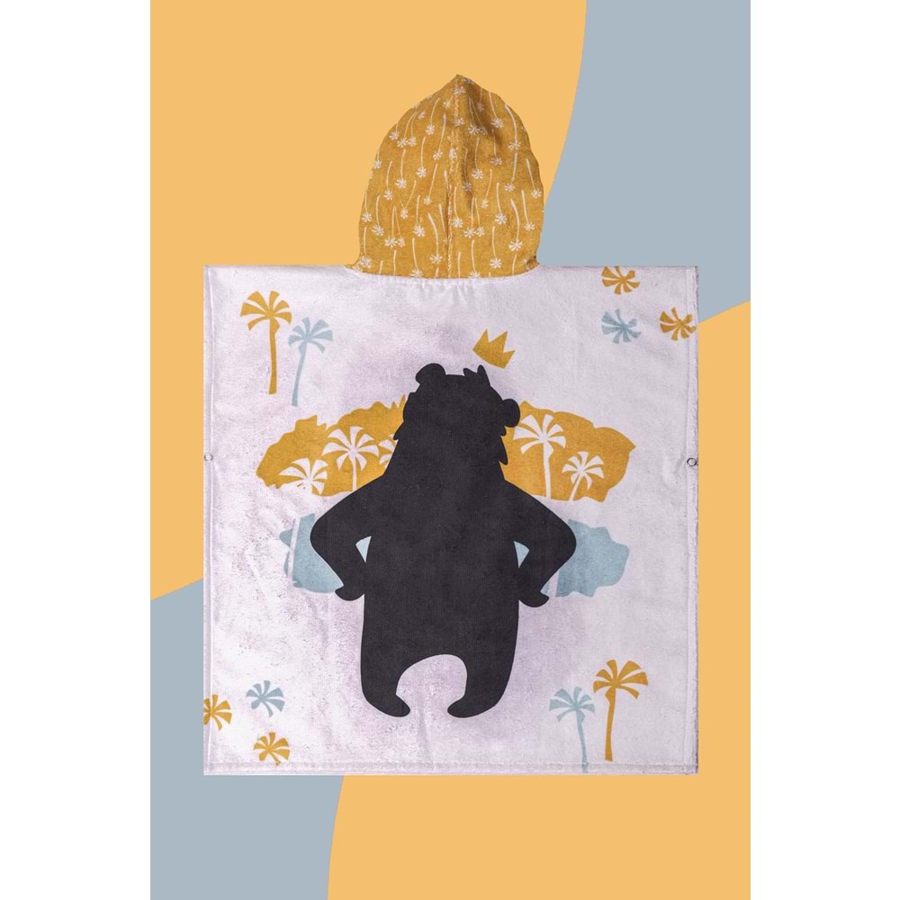 Cool Bear Çocuk Panço Plaj Havlusu 3-4 Yaş