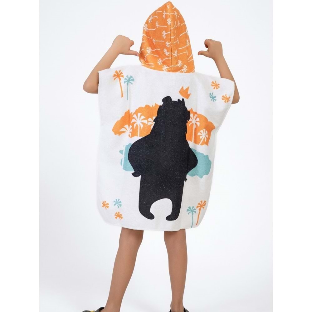 Cool Bear Çocuk Panço Plaj Havlusu 3-4 Yaş