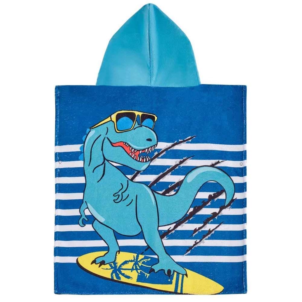 Dinazor Desen Çocuk Panço Plaj Havlusu