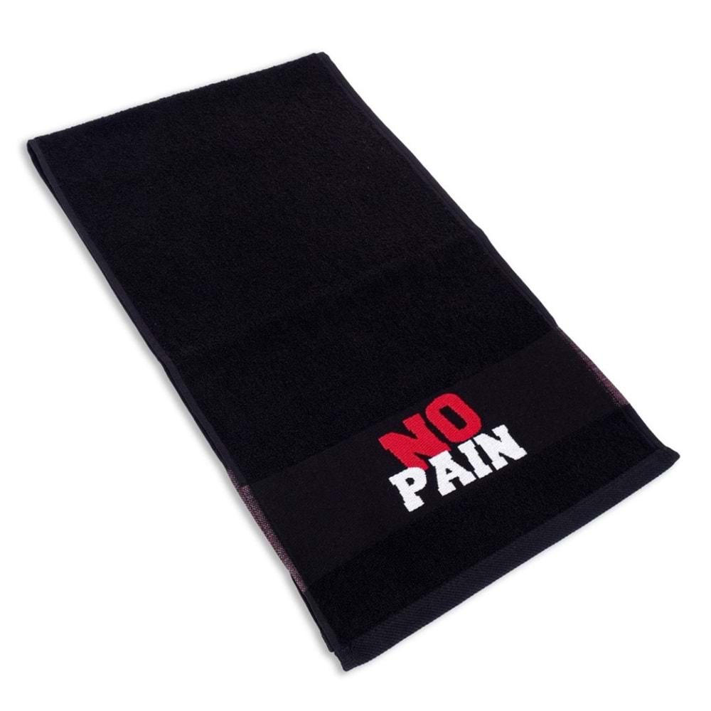 No Pain No Gain 30x100 Cm %100 Pamuklu Spor Havlusu Fitness Gym Golf Boks Tenis Havlusu