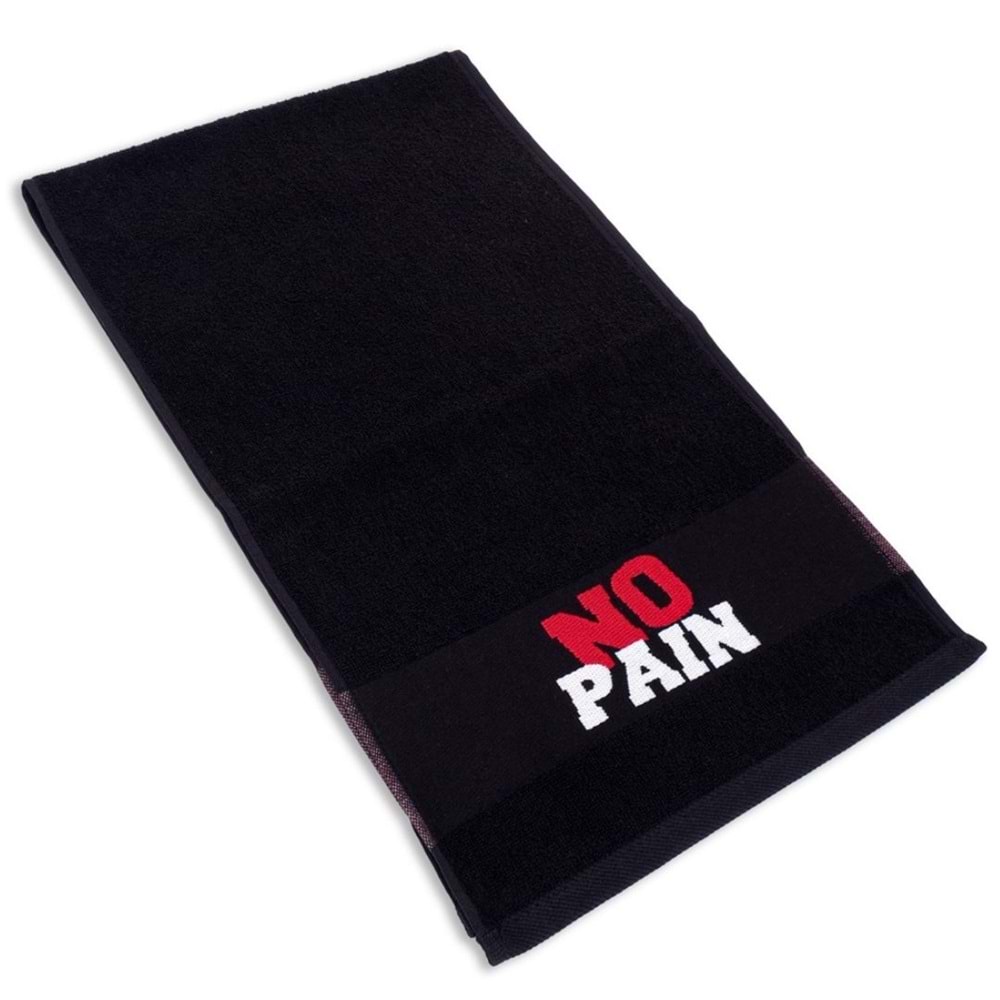 No Pain No Gain 30x100 Cm %100 Pamuklu 2'li Spor Havlusu Fitness Gym Golf Boks Tenis Havlusu