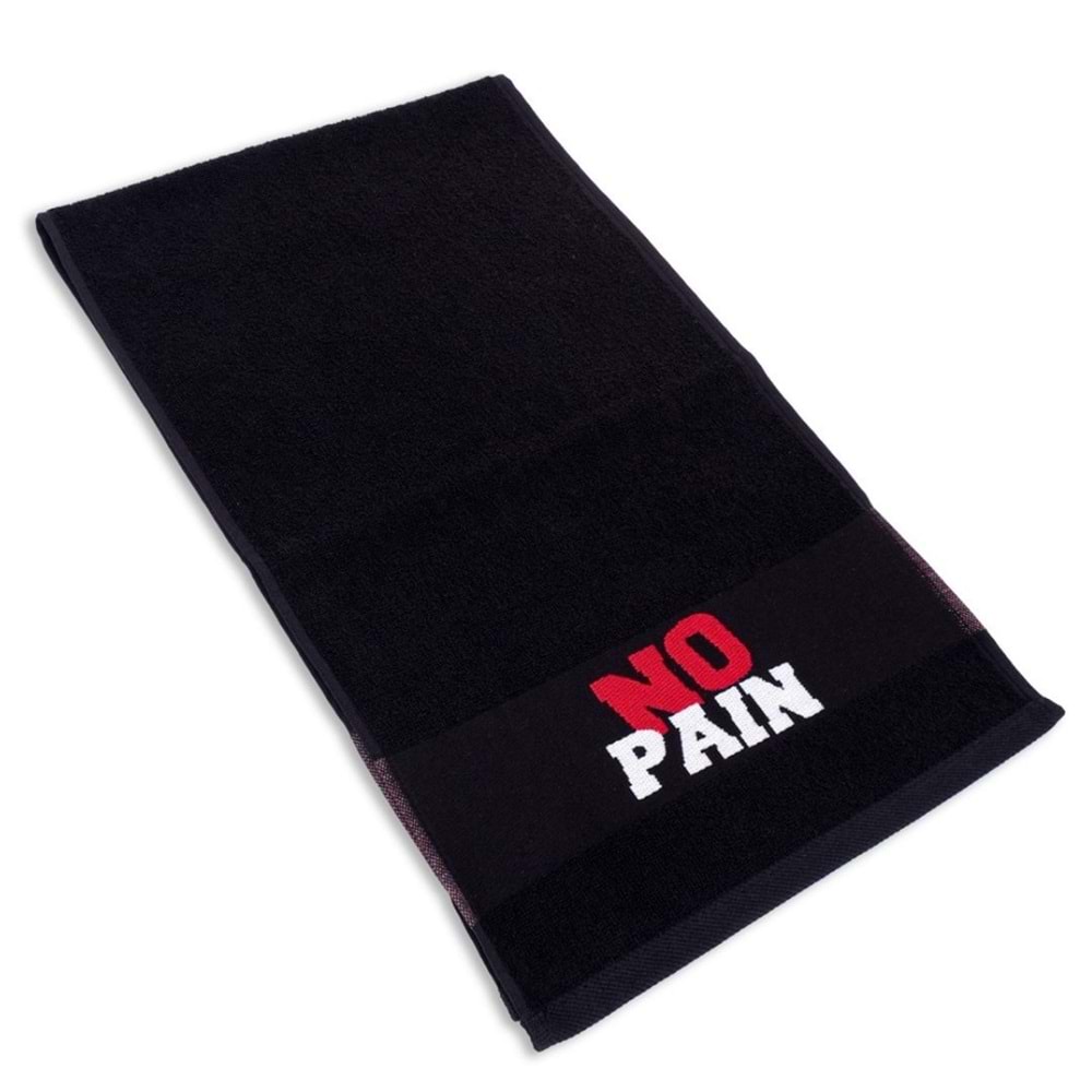 No Pain No Gain 30x100 Cm %100 Pamuklu 3'lü Spor Havlusu Fitness Gym Golf Boks Tenis Havlusu