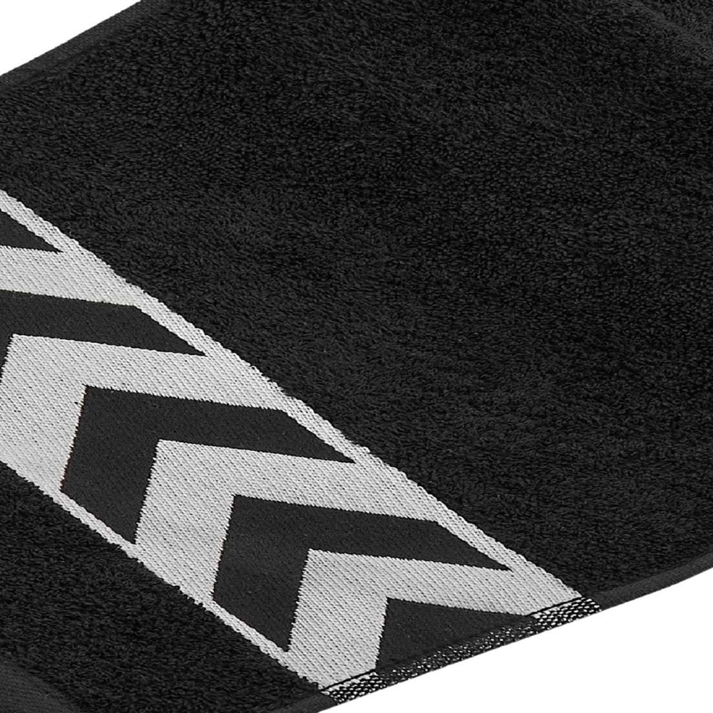 Sergeant 30x100 Cm %100 Pamuk(450 GSM) Siyah Spor Havlusu Fitness Gym Golf Boks Tenis Havlusu
