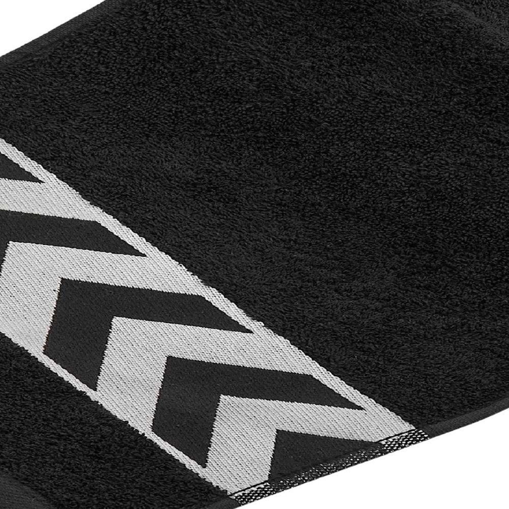 Sergeant 30x100 Cm %100 Pamuk(450 GSM) Siyah 2'li Spor Havlusu Fitness Gym Golf Boks Havlusu