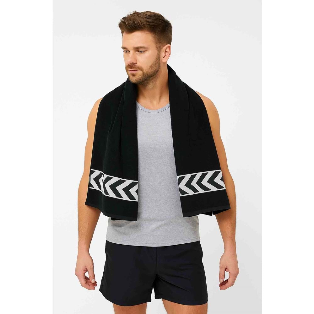 Sergeant 70x140 Cm %100 Pamuk(450 GSM) Siyah Spor Banyo Havlusu Fitness Gym Golf Tenis Havlusu