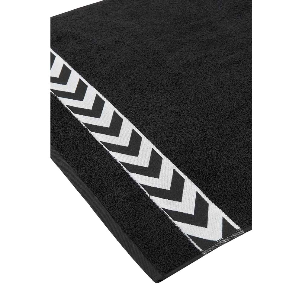 Sergeant 70x140 Cm %100 Pamuk(450 GSM) Siyah Spor Banyo Havlusu Fitness Gym Golf Tenis Havlusu