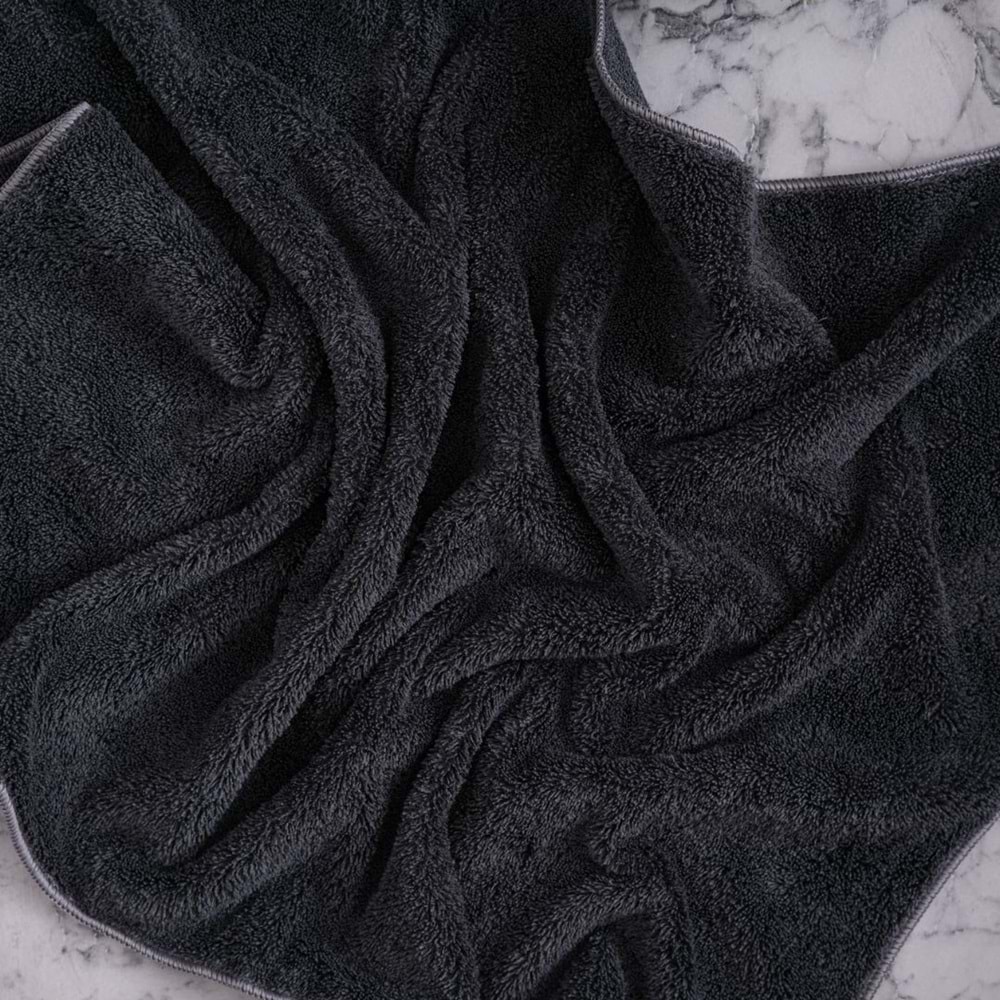 Microfiber Araç İç Dış Yıkama Temizleme Ve Toz Bırakmaz Oto Kurulama Bezi | 50x70 Cm Koyu Gri