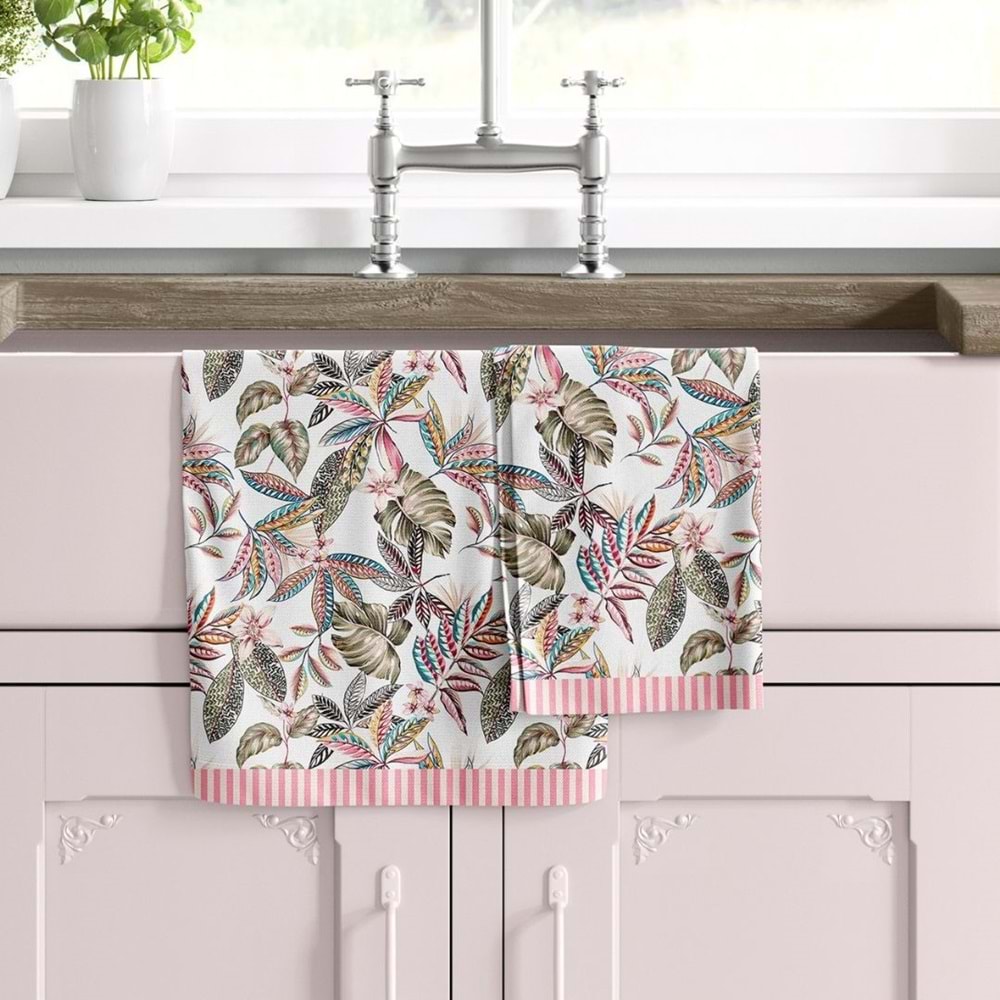 Fiore Desen Dekoratif Mutfak Havlusu 35x50 cm Kurulama Bezi (Paket içeriği: 1 Adet Mutfak Havlusu)