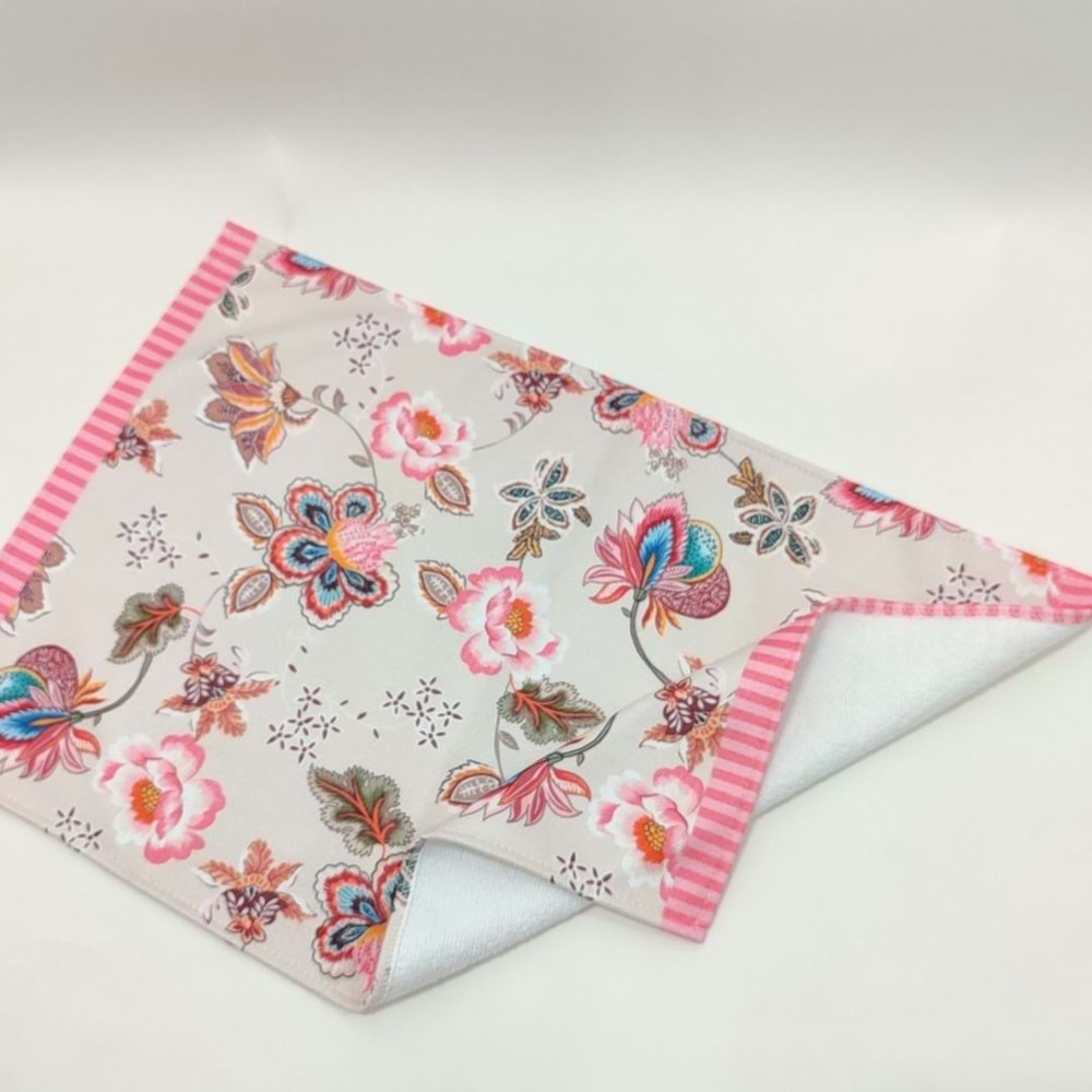 Rosa Desen Dekoratif Mutfak Havlusu 35x50 cm Kurulama Bezi (Paket içeriği: 1 Adet Mutfak Havlusu)
