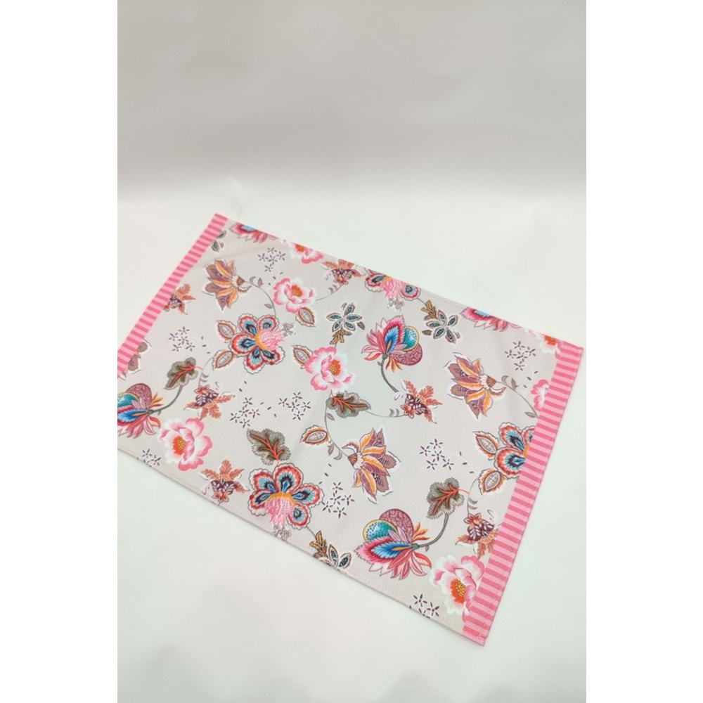 Rosa Desen Dekoratif Mutfak Havlusu 35x50 cm Kurulama Bezi (Paket içeriği: 1 Adet Mutfak Havlusu)