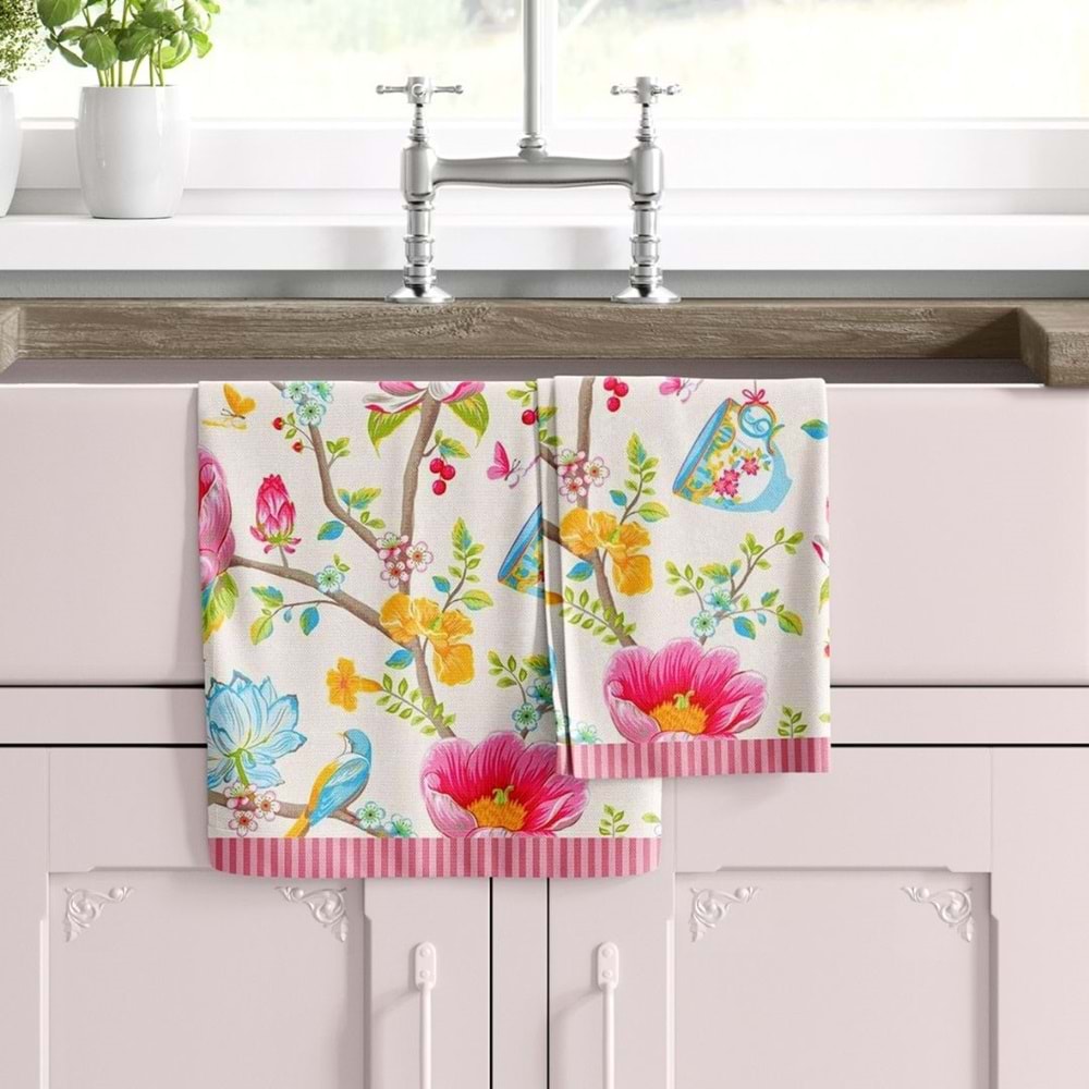 Girasole Desen Dekoratif Mutfak Havlusu 35x50cm Kurulama Bezi (Paket içeriği: 1 Adet Mutfak Havlusu)