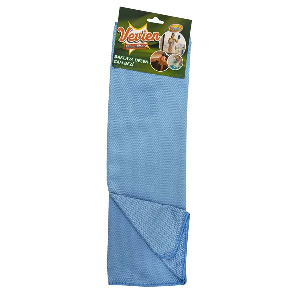 Microfiber 50x70 Cm Baklava Desen Cam Temizlik Bezi