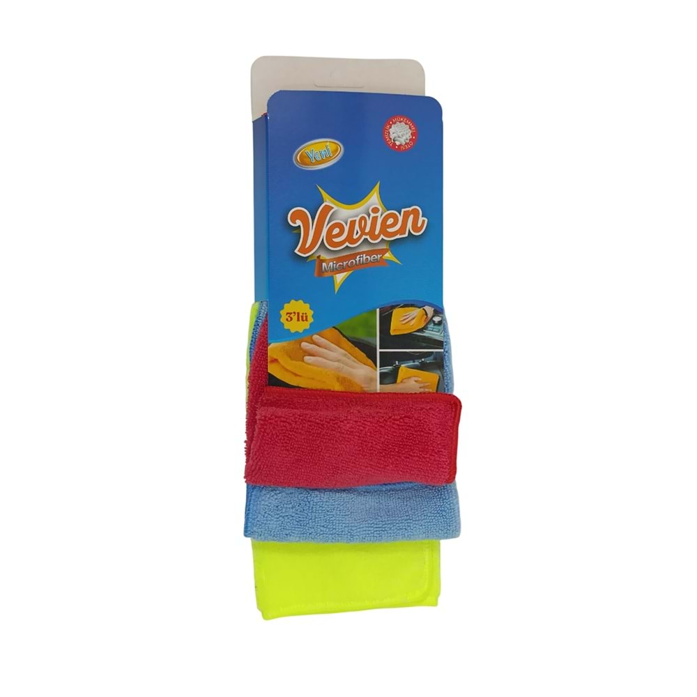 Microfiber Oto Yıkama Temizleme Oto Kurulama Bezi | 3'lü 32x32 Cm
