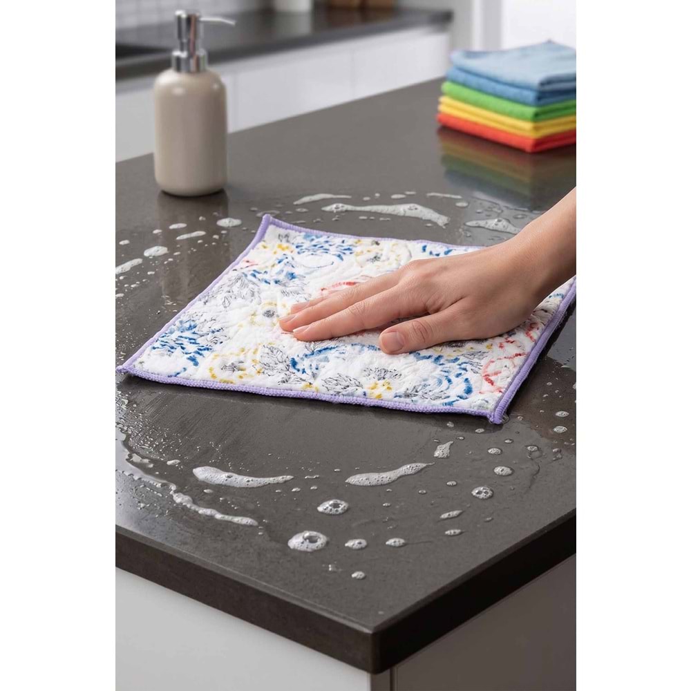 Microfiber Süper Emici Kurulama Bezi 40x50 Cm | Mutfak Kurulama Bezi