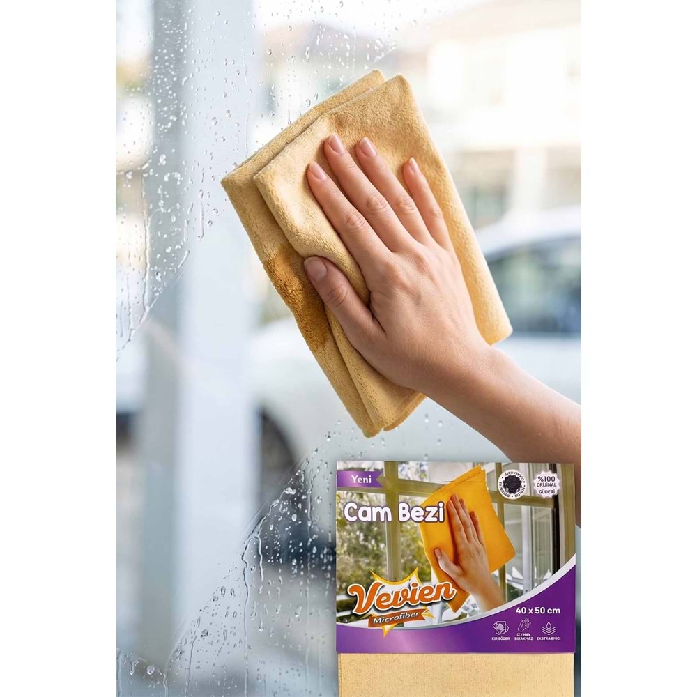 Microfiber Güderi Cam Bezi 40x50 Cm Temizlik Bezi