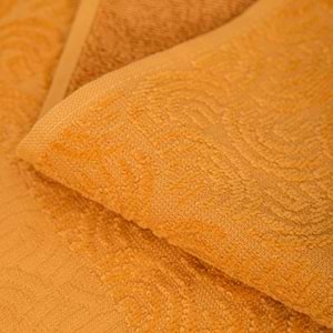 VevienHome Kadife Jakarlı 4 Parça Bornoz Takımı HARDAL L Beden