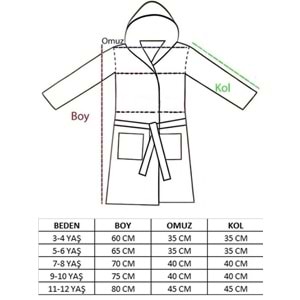 Balık Pulu Dijital Baskılı Çocuk Bornozu