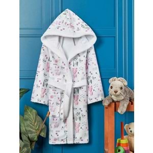 Happy Animals Dijital Baskılı Çocuk Bornozu