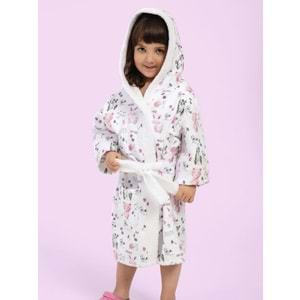 Happy Animals Dijital Baskılı Çocuk Bornozu