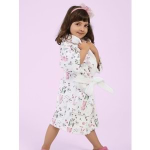 Happy Animals Dijital Baskılı Çocuk Bornozu