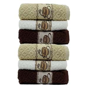 Coffee Towel 30x50 Cm 6'lı Mutfak Havlu Seti