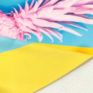 Pineapple Dijital Baskılı 75x150 Cm Plaj Havlusu