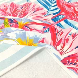 Summer Flamingo Dijital Baskılı 75x150 Cm Plaj Havlusu