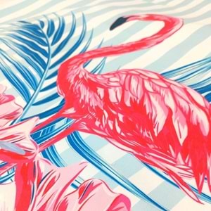 Summer Flamingo Dijital Baskılı 75x150 Cm Plaj Havlusu