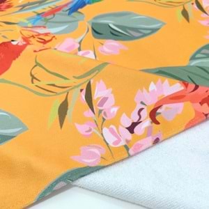 Summer Parrot Dijital Baskılı 75x150 Cm Plaj Havlusu