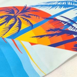Tropical Sunrise Dijital Baskılı 75x150 Cm Plaj Havlusu