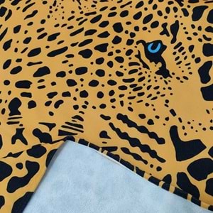 Leopar Desenli Dijital Baskılı 75x150 Cm Plaj Havlusu