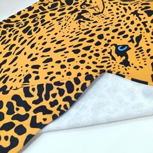 Leopar Desenli Dijital Baskılı 75x150 Cm Plaj Havlusu