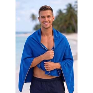 Vevien Home Mikrofiber Havlu - L Boy - 75 X 150 Cm - Plaj Havlusu LACİVERT