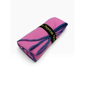 Vevien Home Mikrofiber Havlu - L Boy - 75 X 150 Cm - Plaj Havlusu PEMBE